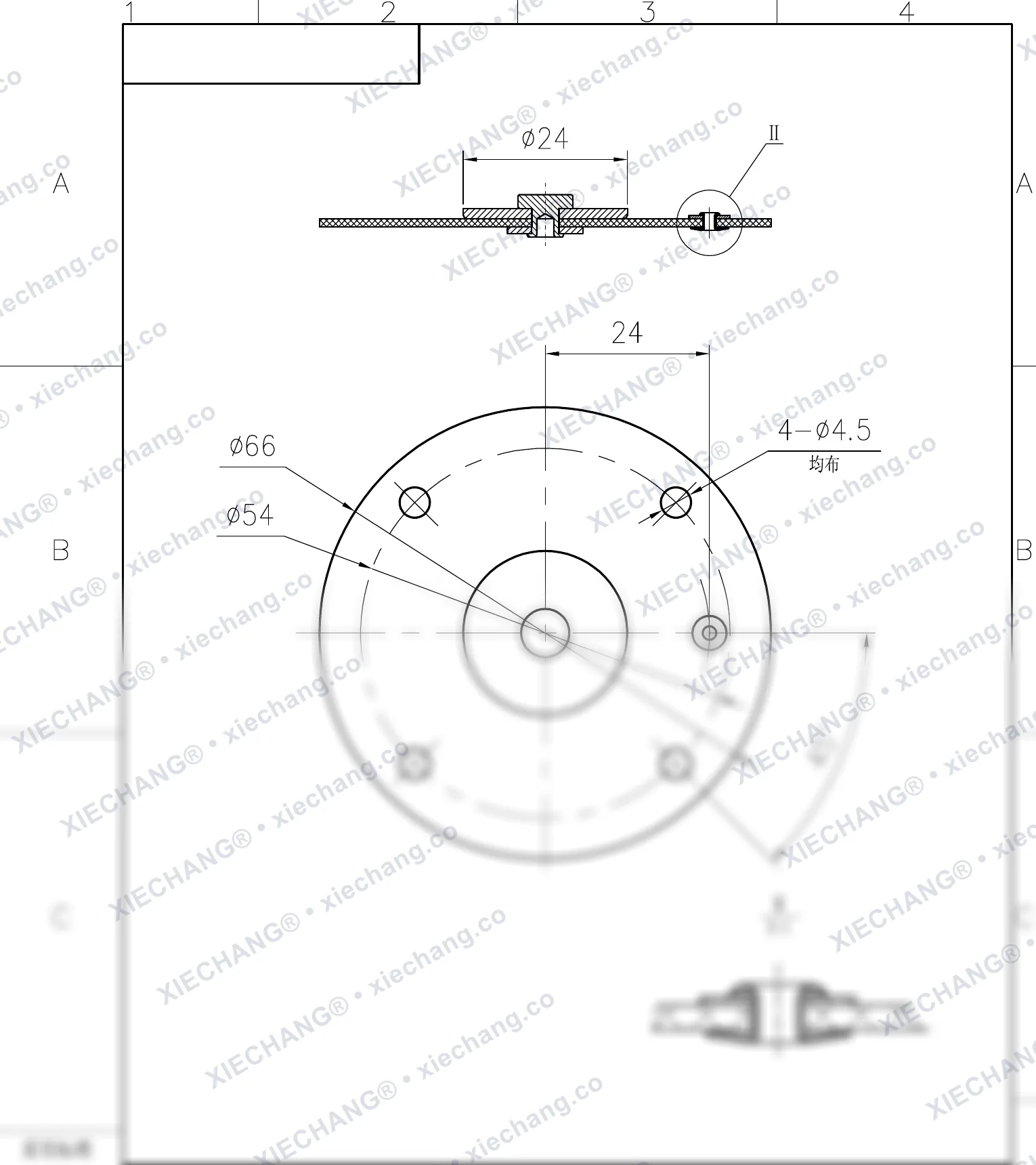 DCF-TZ-XMP-01 — Desenho de montagem