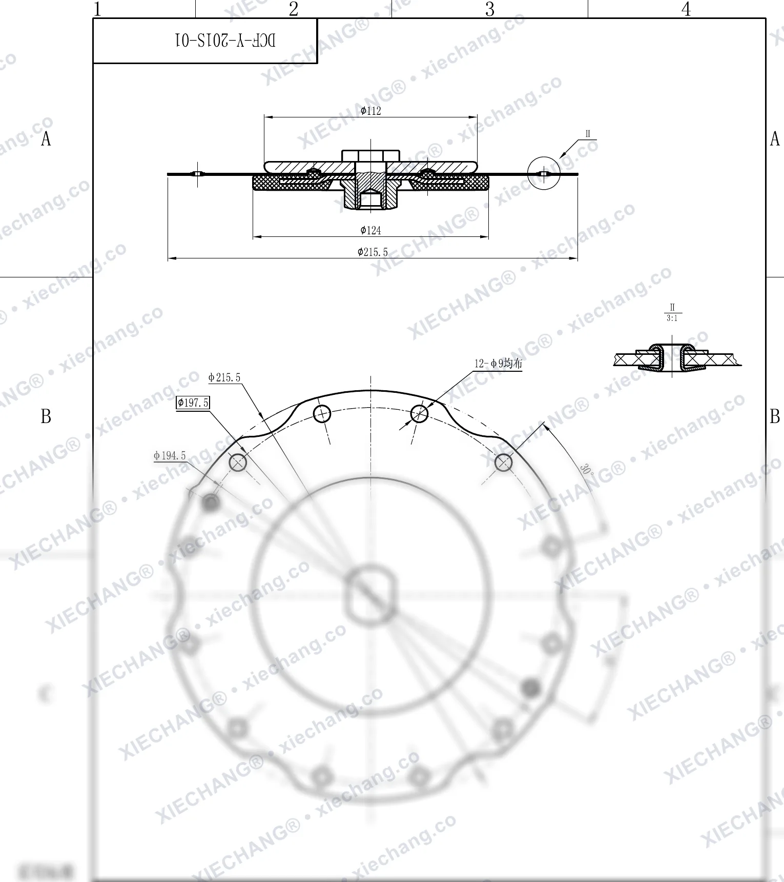 DCF-Y-102S-01 — Desenho de montagem