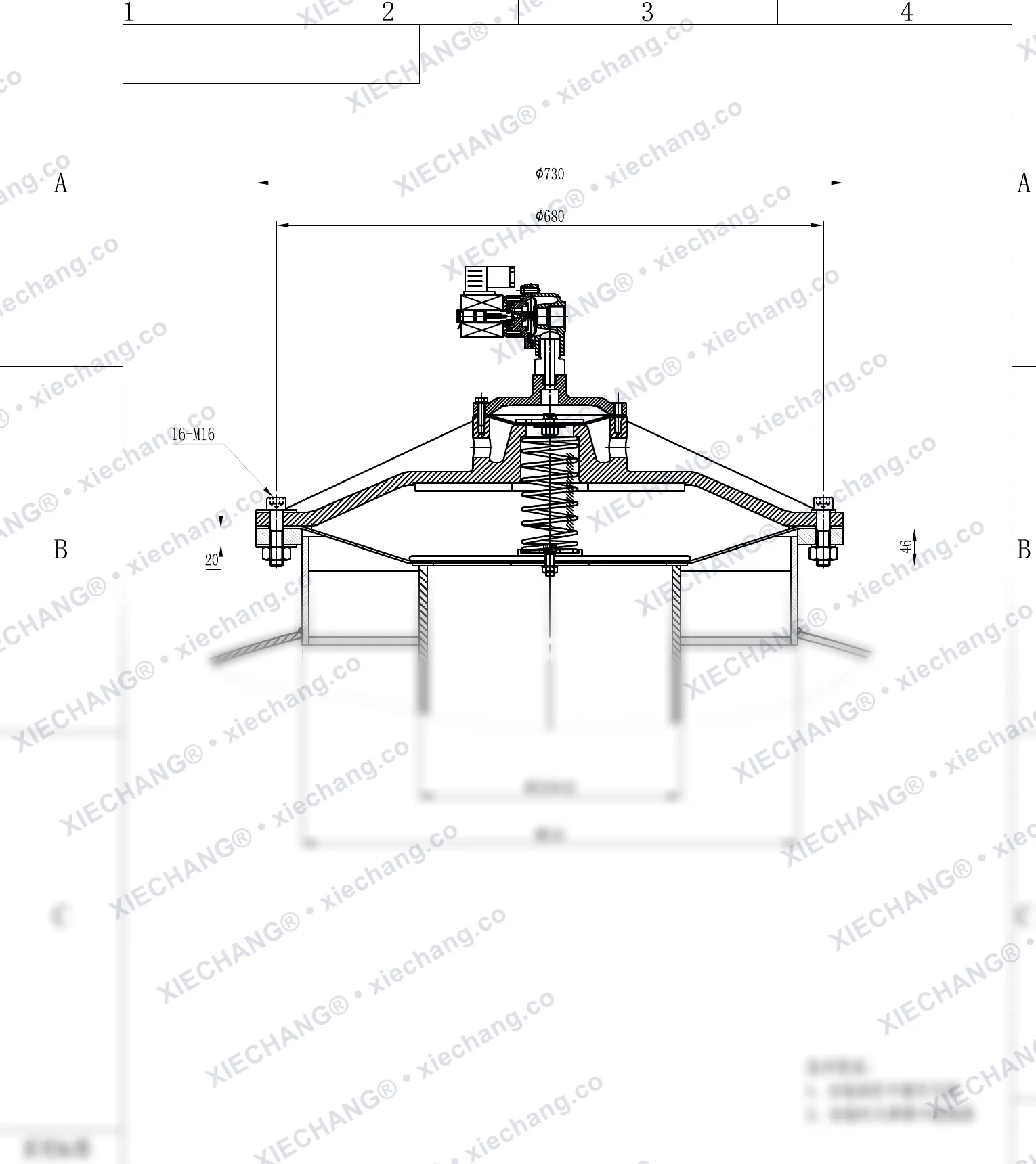 DMY-III-300C · 12 polegadas · válvula de pulso submersa/imersa de baixa pressão — Desenho de instalação