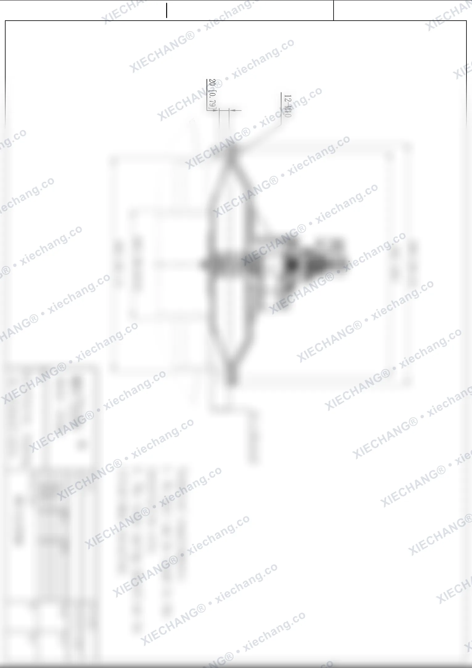 WPS-CA/EP200 · 8 polegadas · válvula de grande porte de pressão ultrabaixa — Desenho de instalação