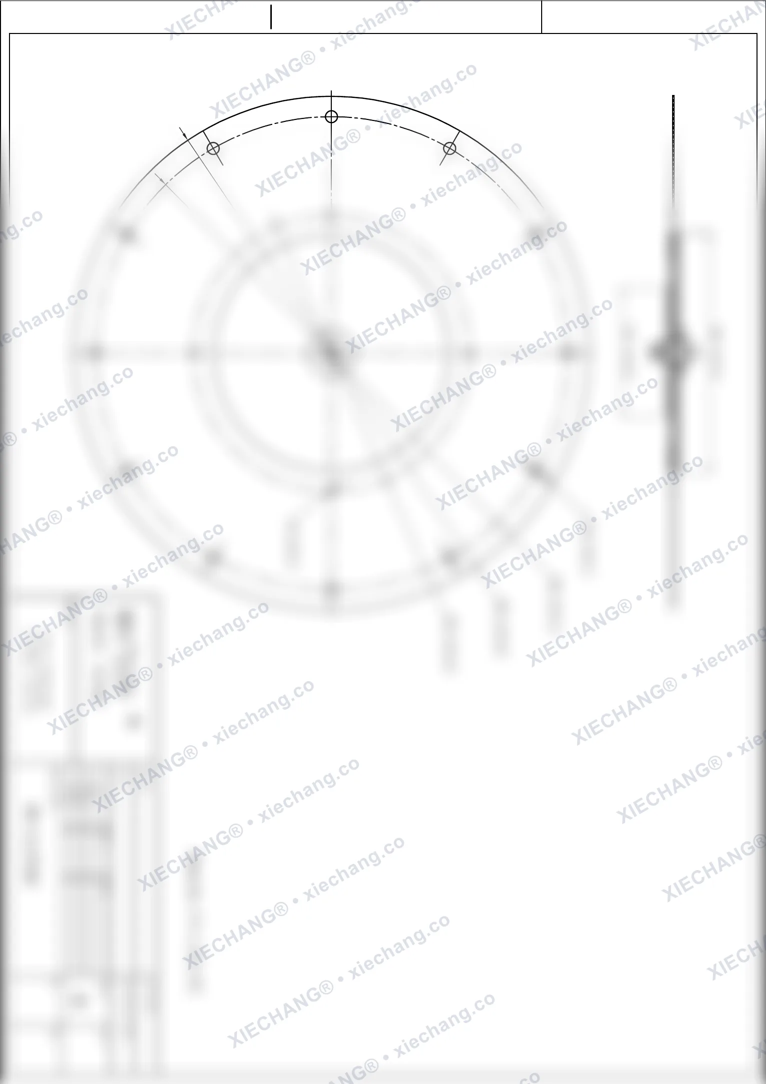 WPS-CA/EP200 · 8 polegadas · 1º estágio · conjunto de diafragma de válvula de grande porte — Desenho de montagem