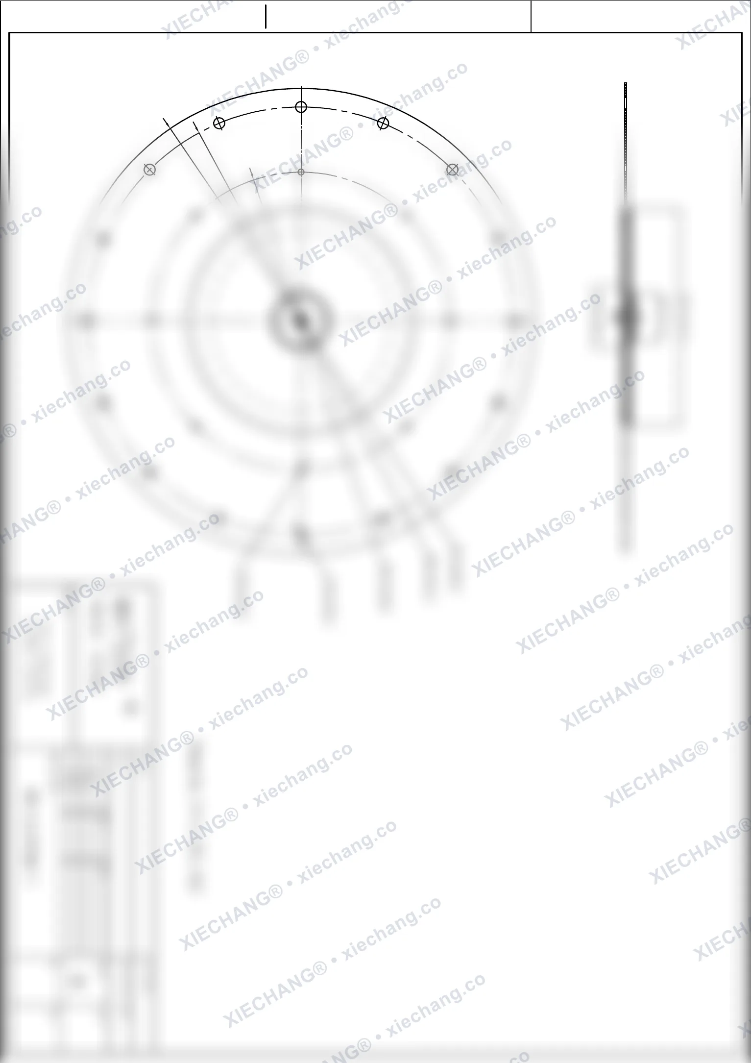 WPS-CA/EP300/I · 12 polegadas · 1º estágio · conjunto de diafragma de válvula de grande porte — Desenho de montagem