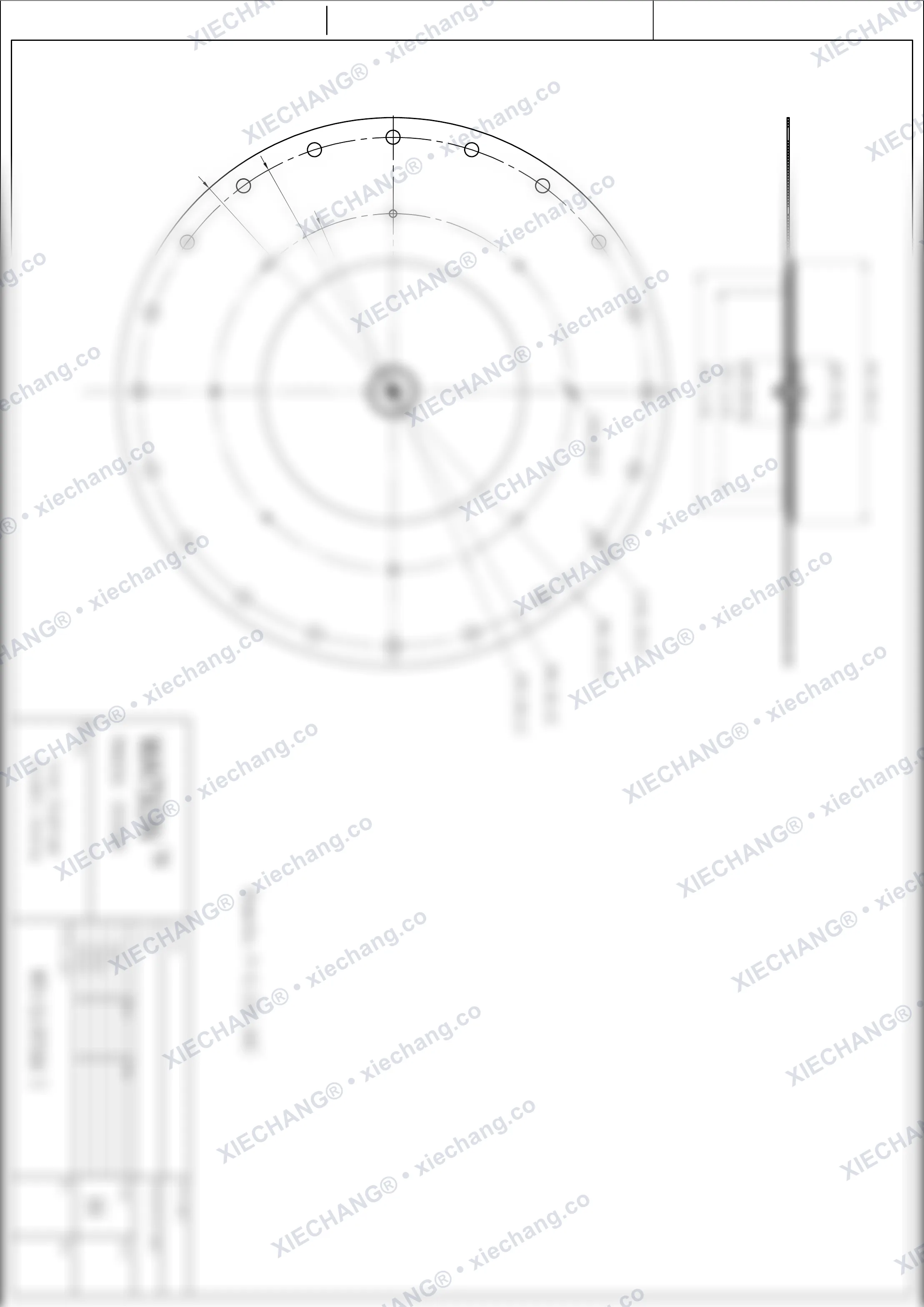 WPS-CA/EP350/I · 14 polegadas · 1º estágio · conjunto de diafragma de válvula de grande porte — Desenho de montagem