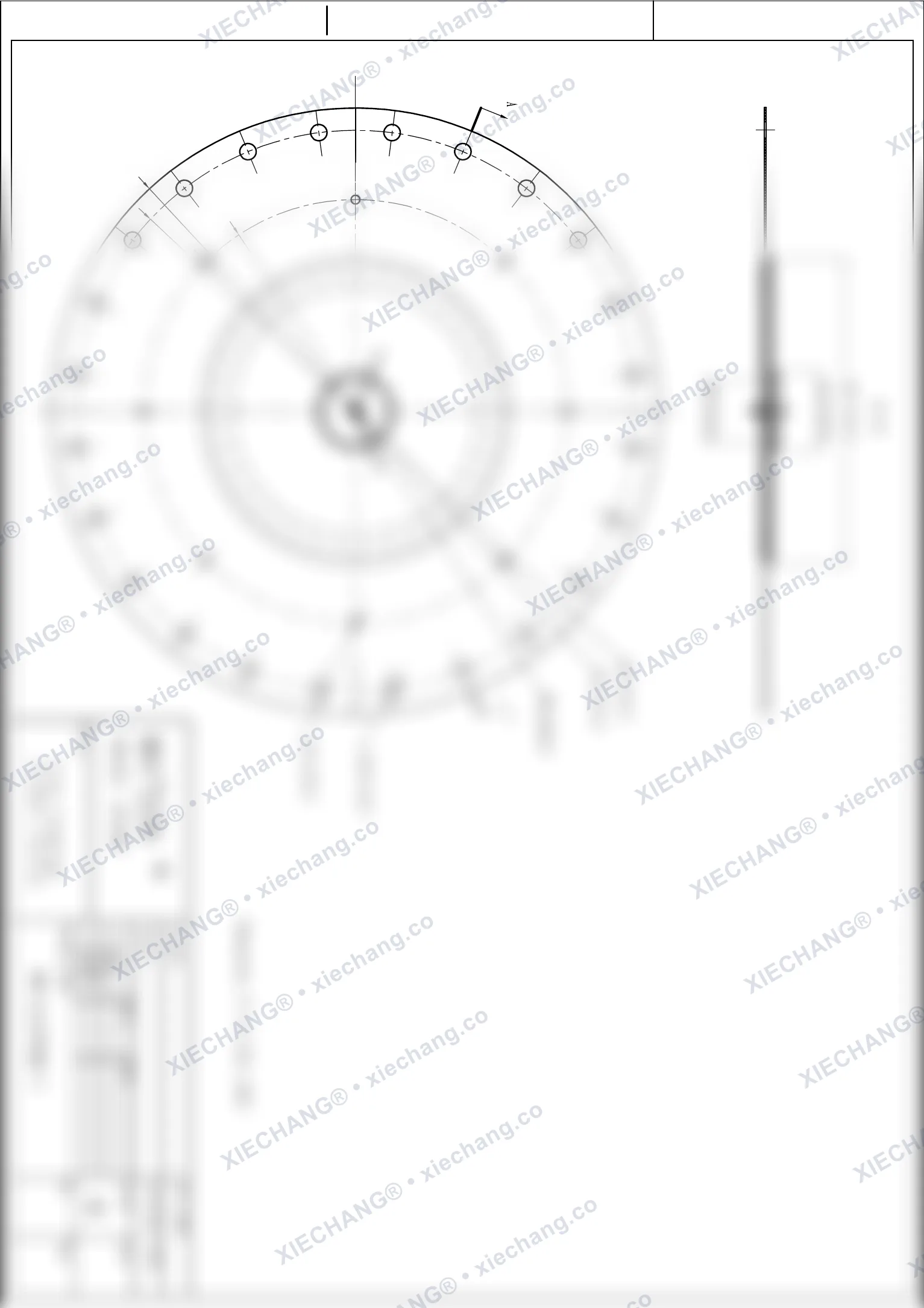 WPS-CA/EP400/I · 16 polegadas · 1º estágio · conjunto de diafragma de válvula de grande porte — Desenho de montagem