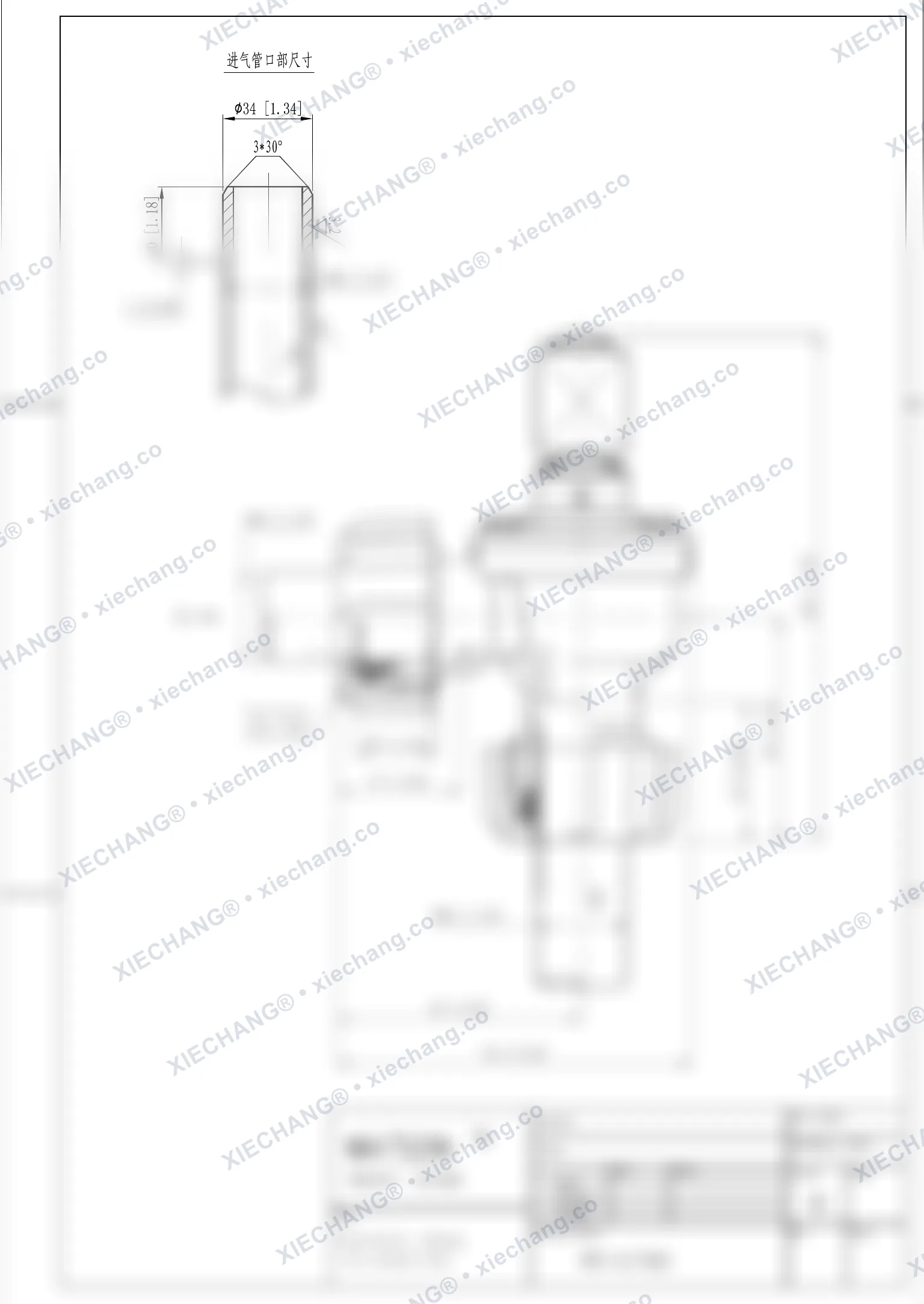 WPS-CA/TD25 · válvula com rosca externa / à prova de chama — Desenho de instalação