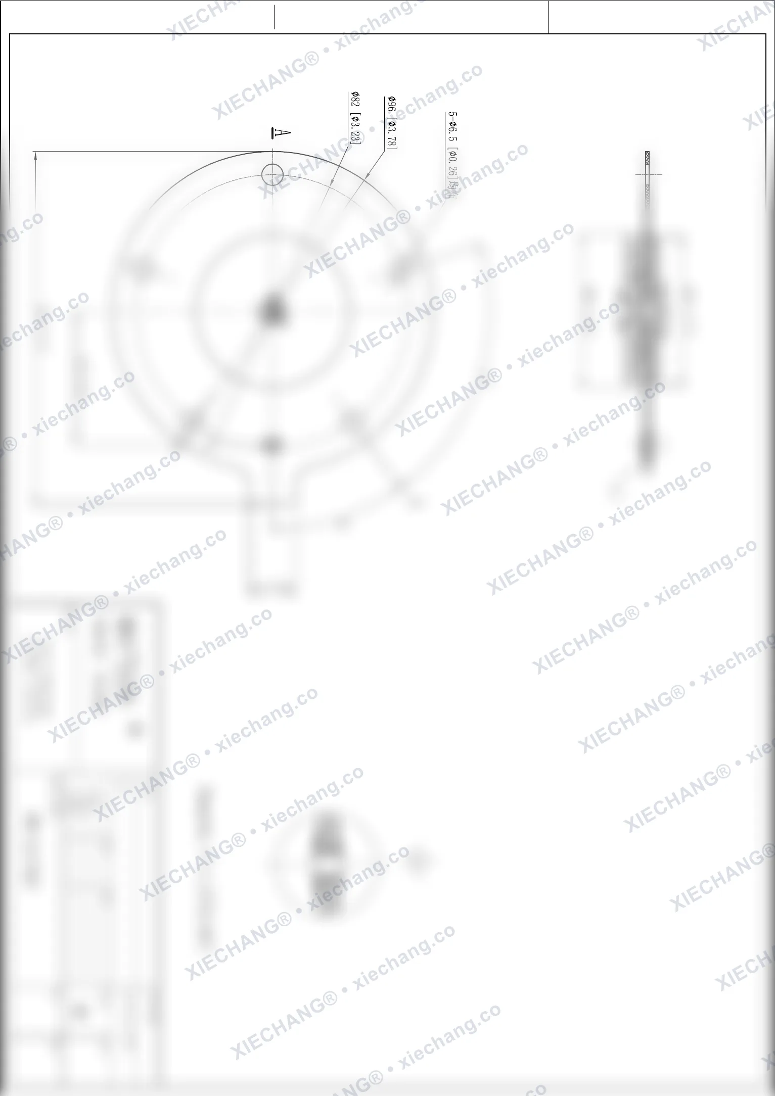 WPS-CA/TG25 — Desenho de montagem