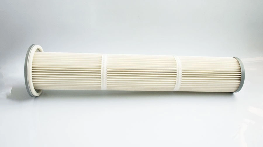 Cartucho filtrante plissado para filtração industrial em filtros de mangas