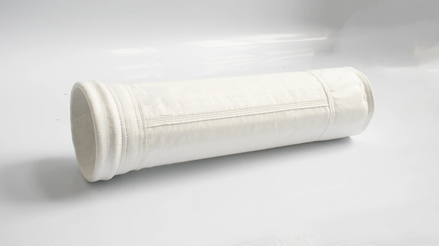 Manga filtrante de PTFE spunlace para gases de combustão corrosivos